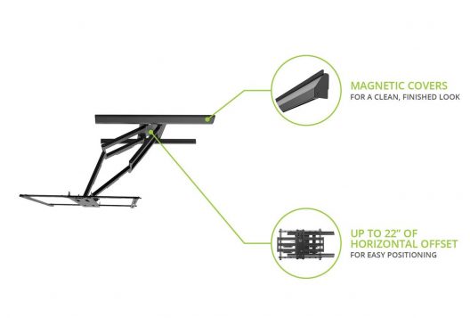 Kanto PMX700 Pro Series Full Motion TV Mount for 42-in. to 100-in. Flat Panel TVs