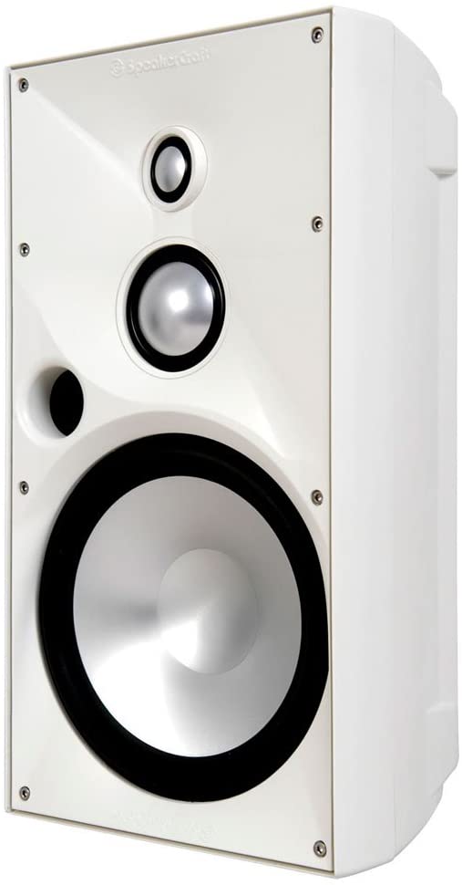 SpeakerCraft OE8 Three Outdoor Elements 3-Way Outdoor Speaker White – Each