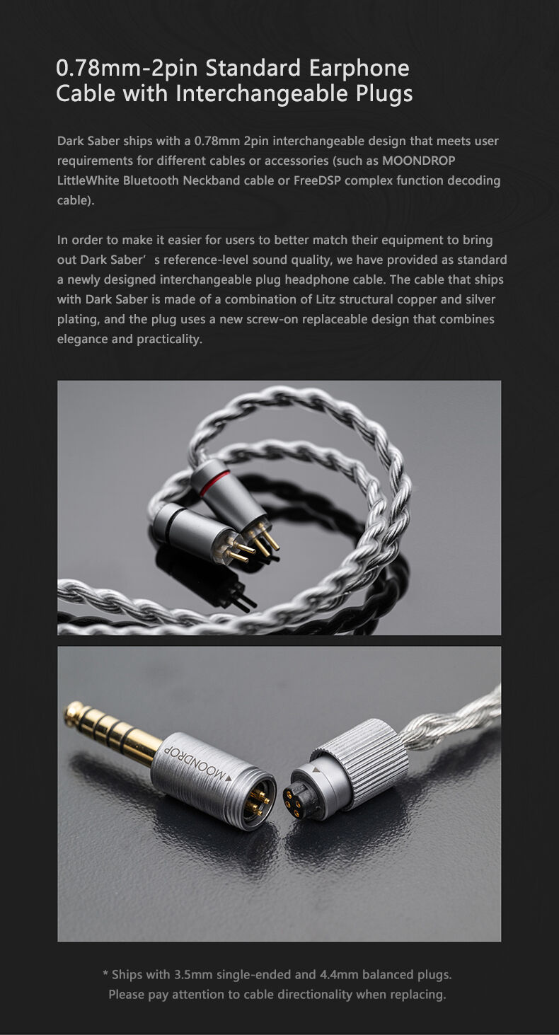 MOONDROP DARKSABER 2DD+8BA In-Ear Monitor