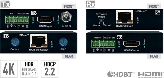 Key Digital 4K POH HDBaseT HDMI Extenders (TX/RX KIT)
