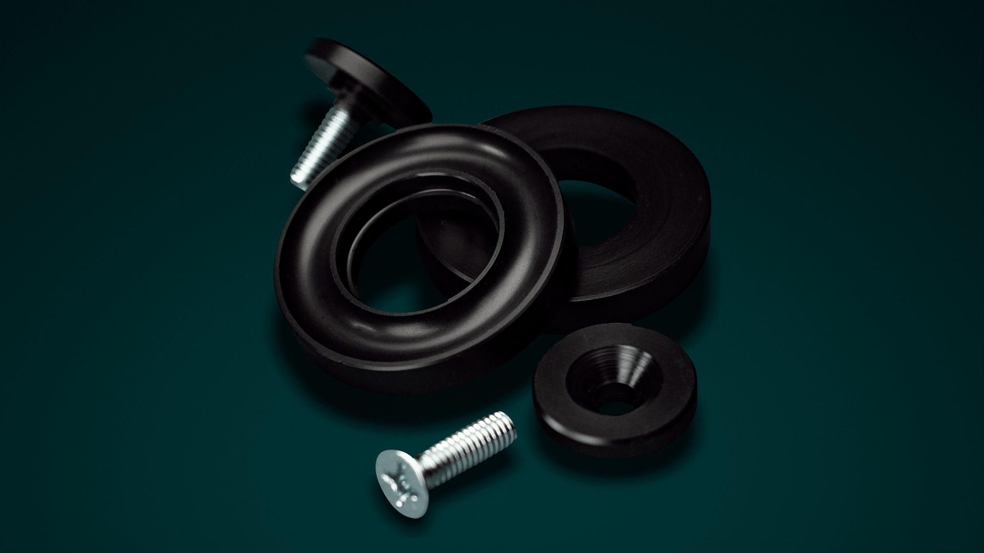 Ansuz Darkz Feet Resonance Control Isolation Feet 4mm 6mm 8mm