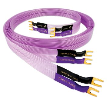 Purple Flare Speaker Cable - Spade Ended