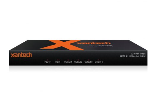 Xantech SP14-4K18G HDMI 4K 1×4 Splitter with Audio Breakout and EDID Management