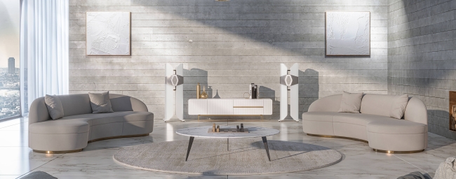 lifestyle-hyphn-main-1 Monitor Audio Hyphen Floorstanding Loudspeaker