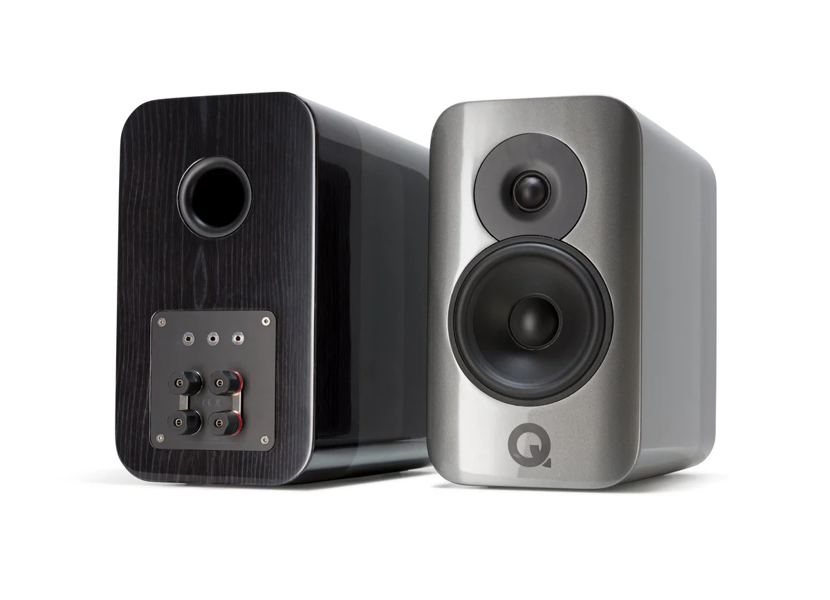 Q Acoustics Concept 300 Bookshelf Speakers Silver Ebony