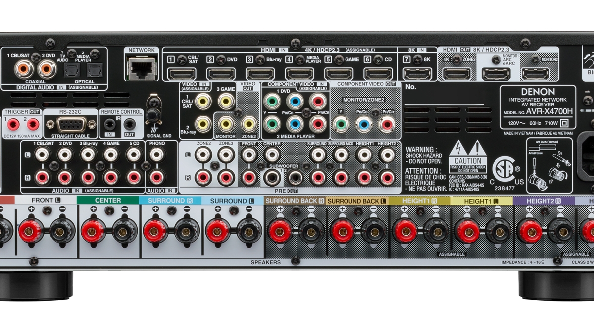 Denon AVRX4700H Receiver EQ Audio Video